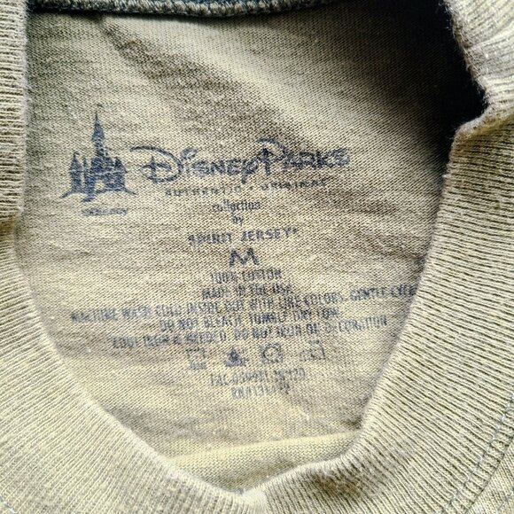 Disneyland Disney Parks Khaki Green Spirit Jersey Long Sleeve Tee Size Medium - Picture 2 of 6